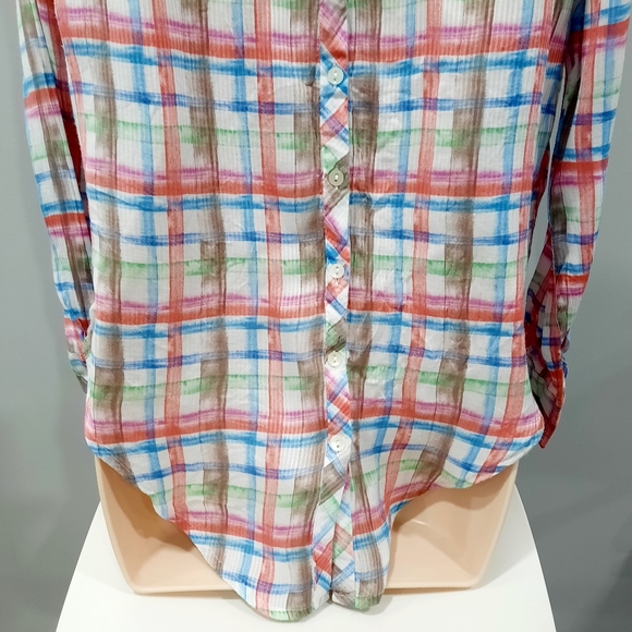 Free People We the Free Tie Front Button Down Shirt - Picture 9 of 15